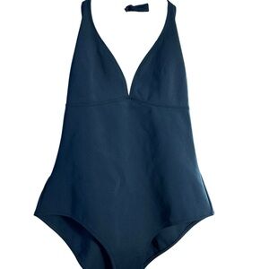 Vilebrequin Black Halter One-Piece Swimsuit